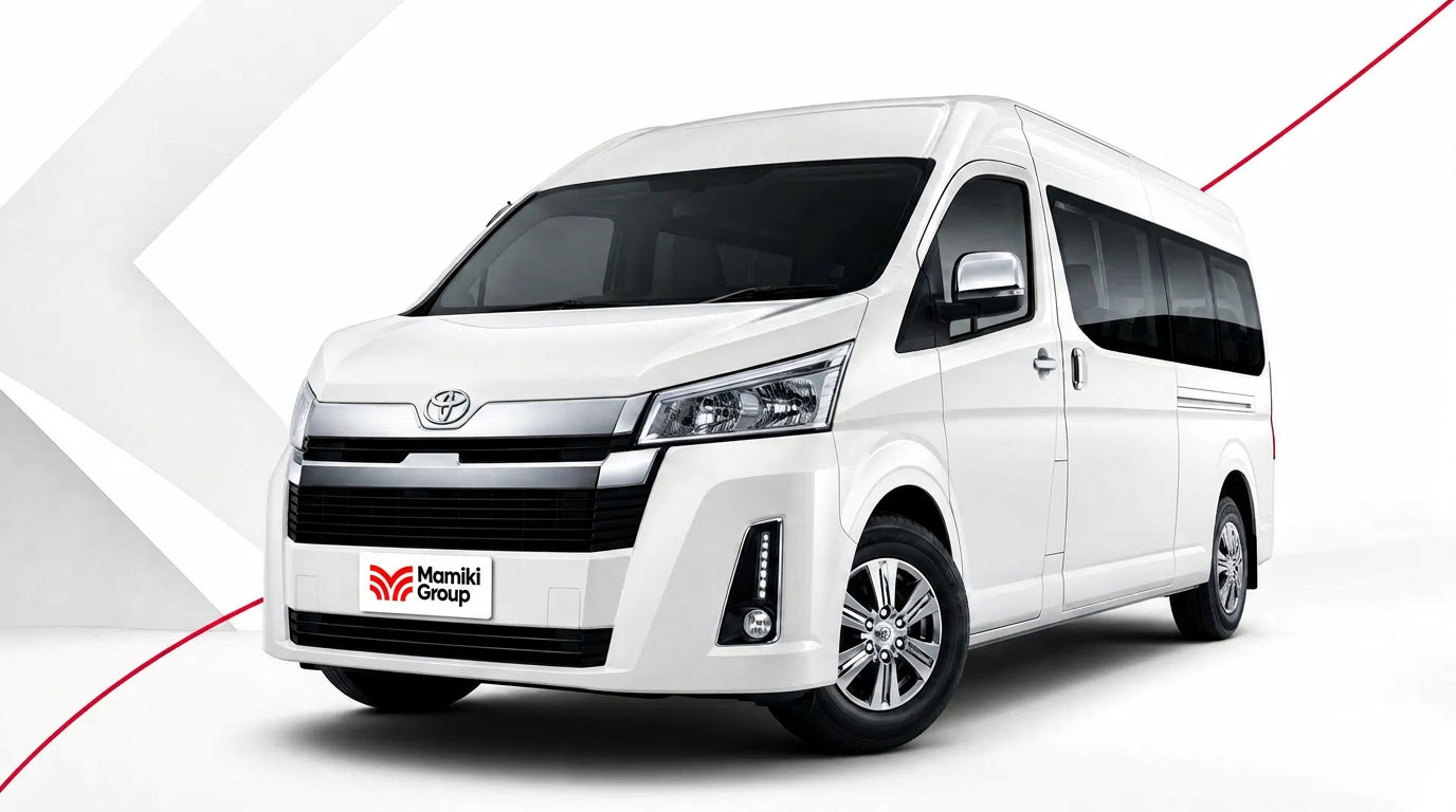 Mamiki Group passenger van used for airport transfers and executive transport across Gauteng